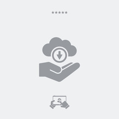 Service offer - Cloud computing - Minimal icon