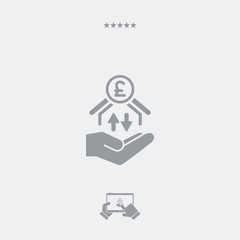 Money transfer services - Sterling - Minimal icon