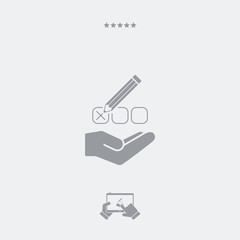 Mark option - Minimal vector icon