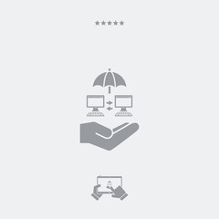 Secure network - Minimal vector icon