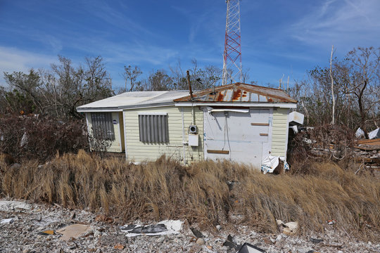 Damage From Hurricane Irma In The Florida Keys From 2017.