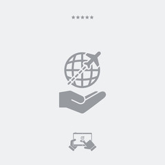 International travel services - Minimal icon