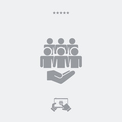 Community concept - Minimal icon