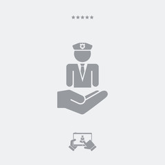 Security services - Minimal flat icon