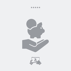Banking services - Vector web icon