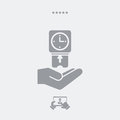 Clocking-in card - Vector web icon