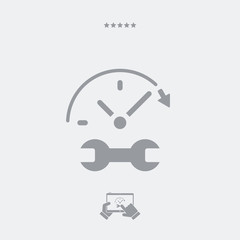 Assistance services 7/24 - Vector web icon