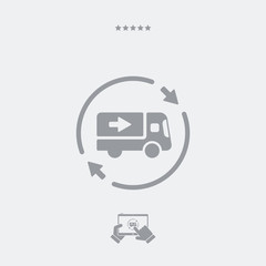 Delivery service 24/7 - Vector web icon