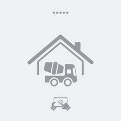 Building concept - Vector web icon