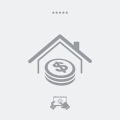Money services - Vector web icon