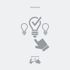 Best idea picking - Vector web icon