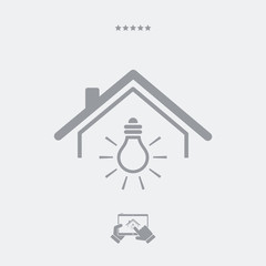 Electricity supply - Vector web icon