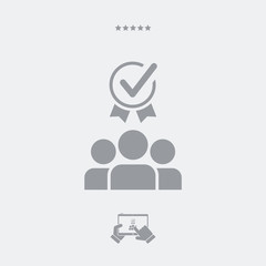 Best teamwork - Vector web icon