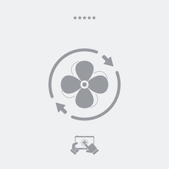 Fan symbol - Vector web icon