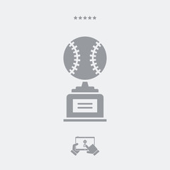 Sports cup - Vector web icon
