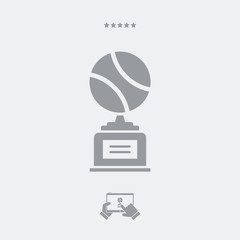 Sports cup - Vector web icon