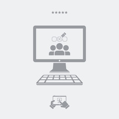 Check web team - Vector web icon