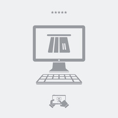 Online banking services - Vector web icon