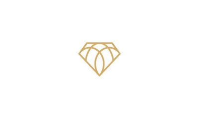 abstract diamond line art vector icon logo - 223660744