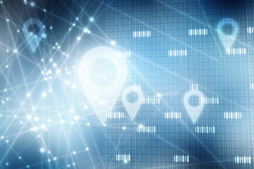 2d rendering Red map pointer