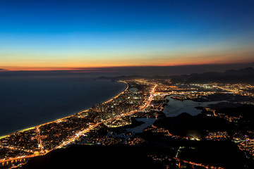 visual track of the gavea stone in rio de janeiro