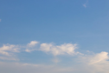 clouds in the blue sky