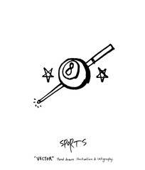 스포츠 포스터 / 손으로 그린 스포츠 그림