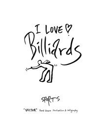 스포츠 포스터 / 손으로 그린 스포츠 그림