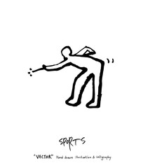 스포츠 포스터 / 손으로 그린 스포츠 그림