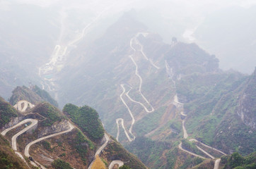 landscape of Tianmenshan, Zhangjiajie China.
