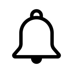 bell icon outline vector