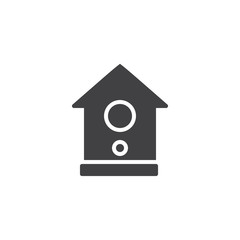 Nesting box vector icon. filled flat sign for mobile concept and web design. Bird box simple solid icon. Symbol, logo illustration. Pixel perfect vector graphics