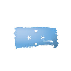 Federated States Micronesia flag, vector illustration on a white background.