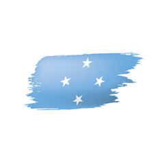 Federated States Micronesia flag, vector illustration on a white background.