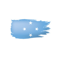 Federated States Micronesia flag, vector illustration on a white background.