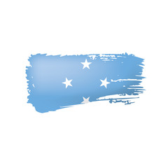 Federated States Micronesia flag, vector illustration on a white background.