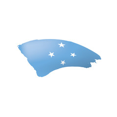 Federated States Micronesia flag, vector illustration on a white background.