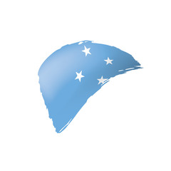 Federated States Micronesia flag, vector illustration on a white background.