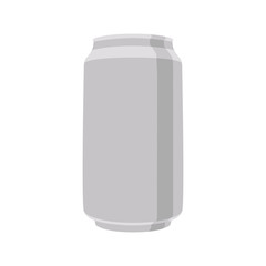 a beer tin  vector illustration flat style front  