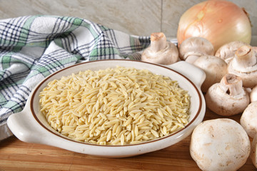 Bowl of Orzo Pasta