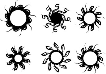 Tribal Tattoo Sun Design