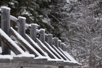 Fototapeta premium Snowy Bridge