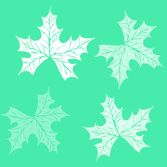 Pattern  plant on the  background