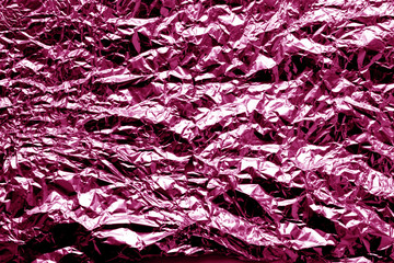 Metal foil texture in pink tone.