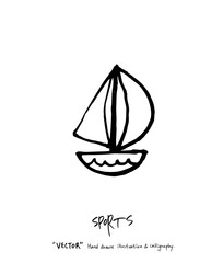 스포츠 포스터 / 손으로 그린 스포츠 그림