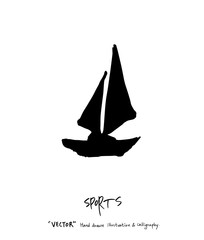 스포츠 포스터 / 손으로 그린 스포츠 그림