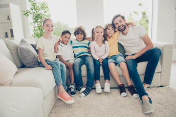 Obraz premium Relax, rest, chill, careless, carefree concept. Best dad spend f