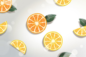 Refreshing citrus background