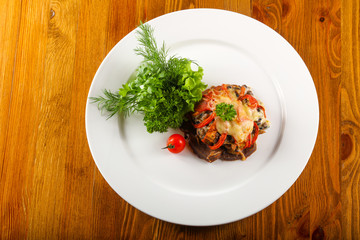 Baked pork tongue