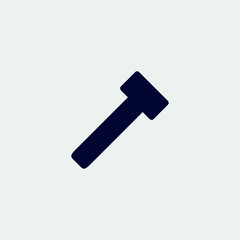 hammer icon, vector illustration. flat icon